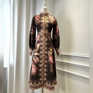 Zimmermann Illuminate Buttoned Midi Dress